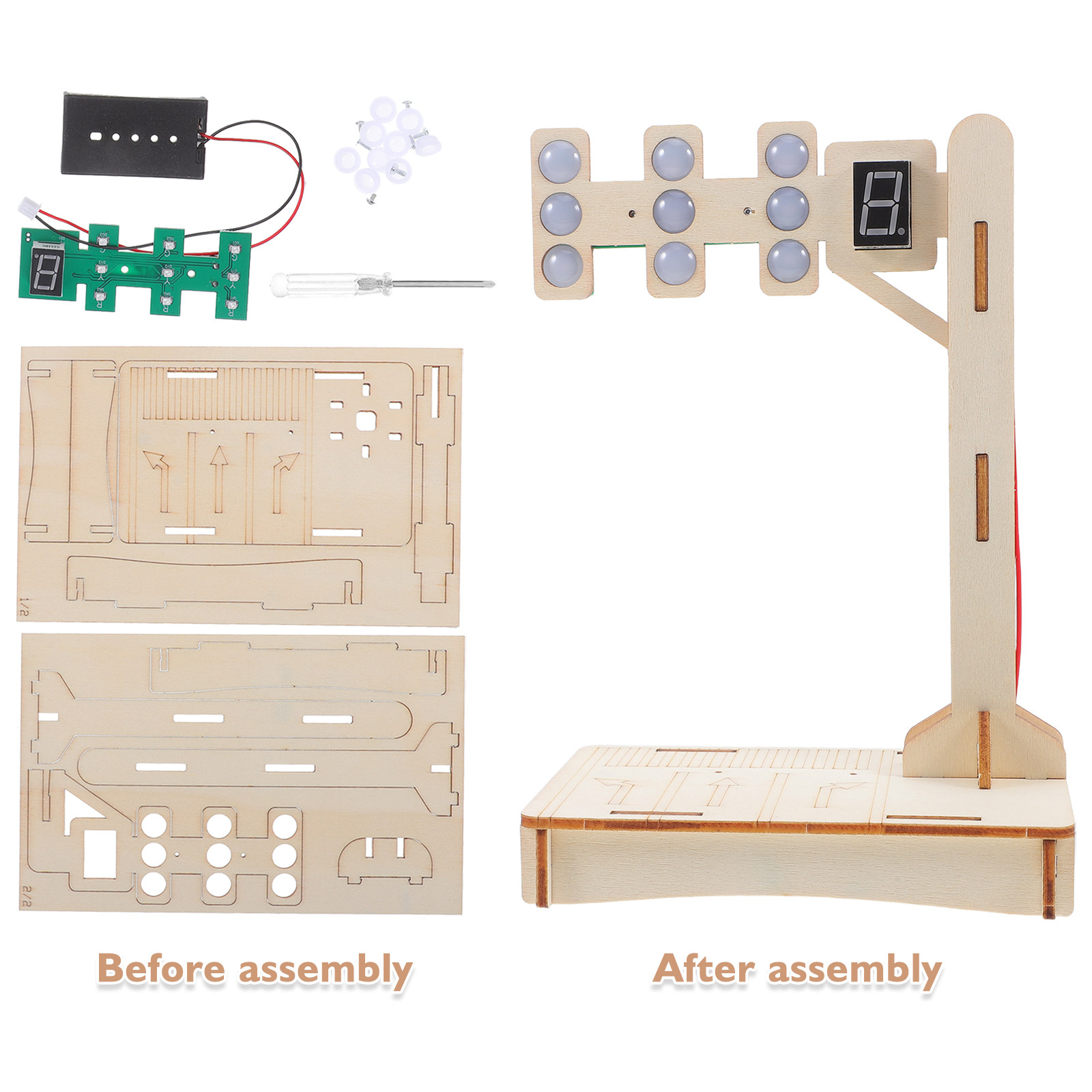 1Set Traffic Signal Educationa - Science Project Diy reseña y precio