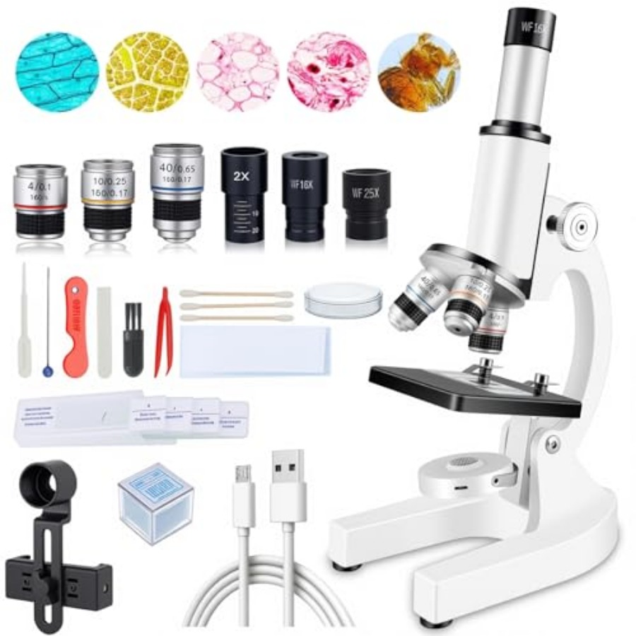 Compound Microscope for Adults - Microscope Compound 40X reseña y precio