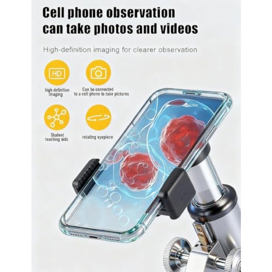 Compound Microscope for Adults - Microscope Compound 40X reseña y precio