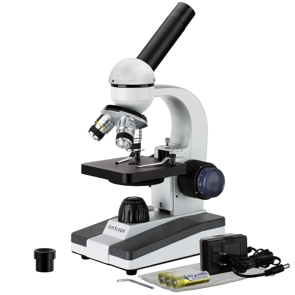 AmScope M150 Series Portable L - Microscope Compound 40X reseña y precio