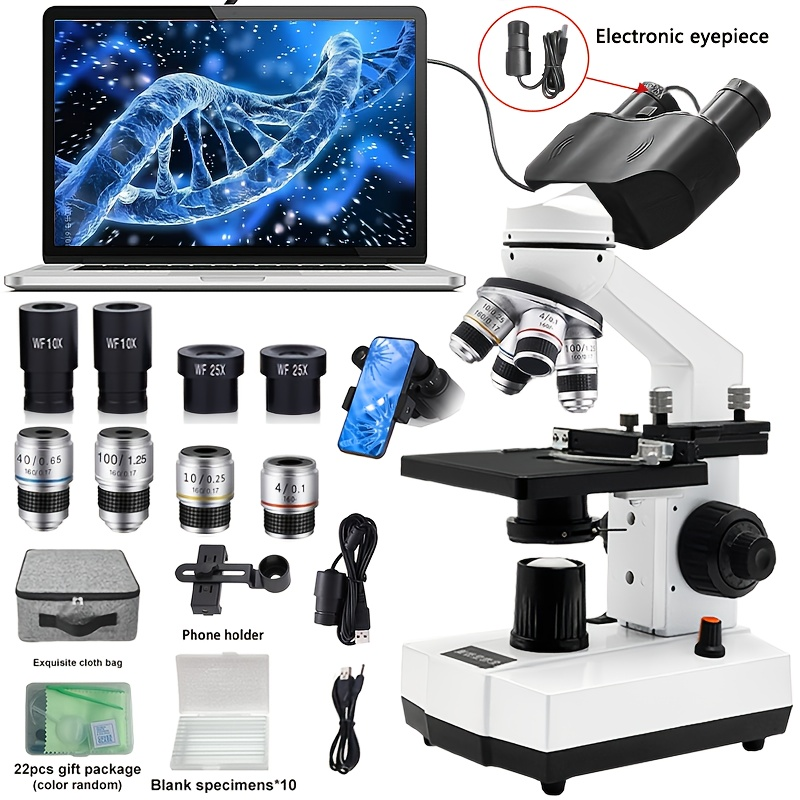 Professional LED Binocular Mic - Microscope Compound 40X reseña y precio