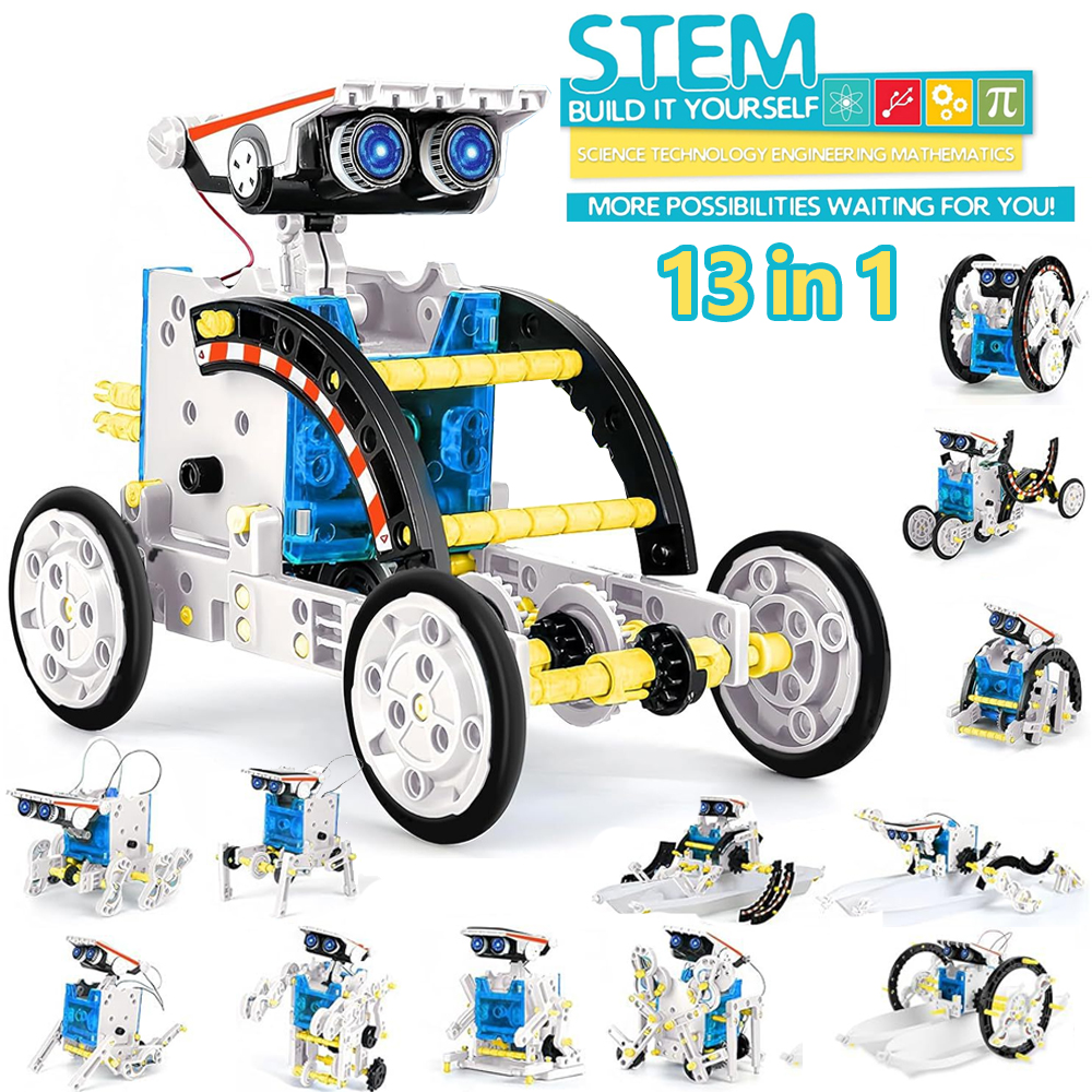 13-in-1 Solar Robot Kits DIY B - Science Project Robot reseña y precio