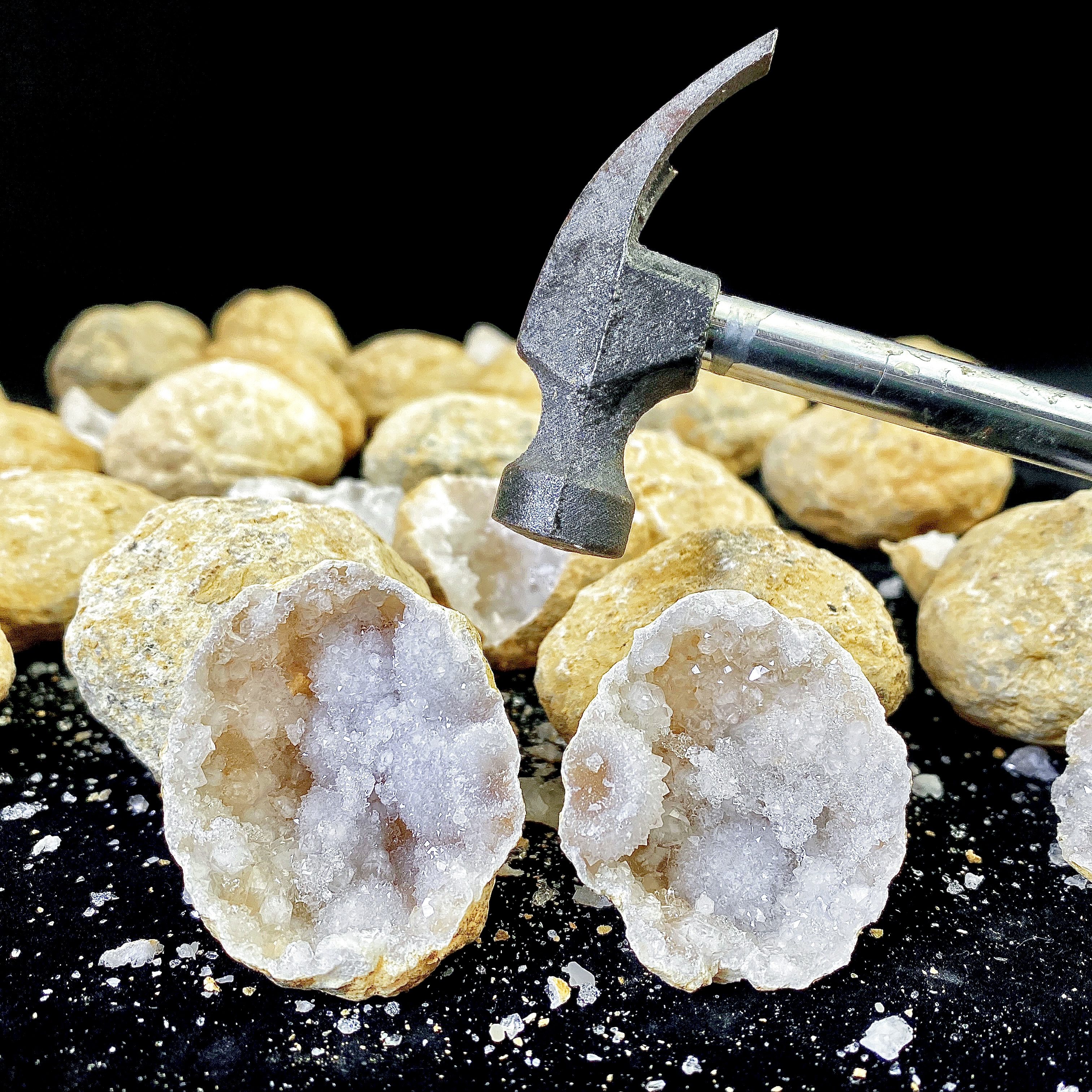 Random 1PC Unopened Natural Ag - Geode Crystal Break reseña y precio