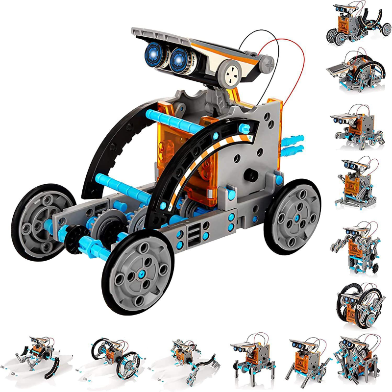 13-in-1 Solar Powered Robot Ki - Science Project Robot reseña y precio