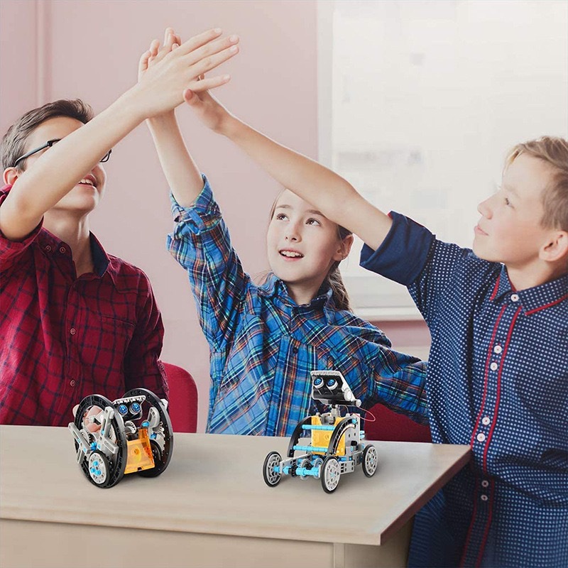 13-in-1 Solar Powered Robot Ki - Science Project Robot reseña y precio