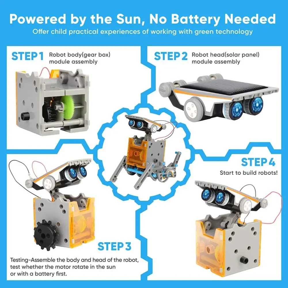 13-in-1 Education Solar Robot  - Science Project Robot reseña y precio