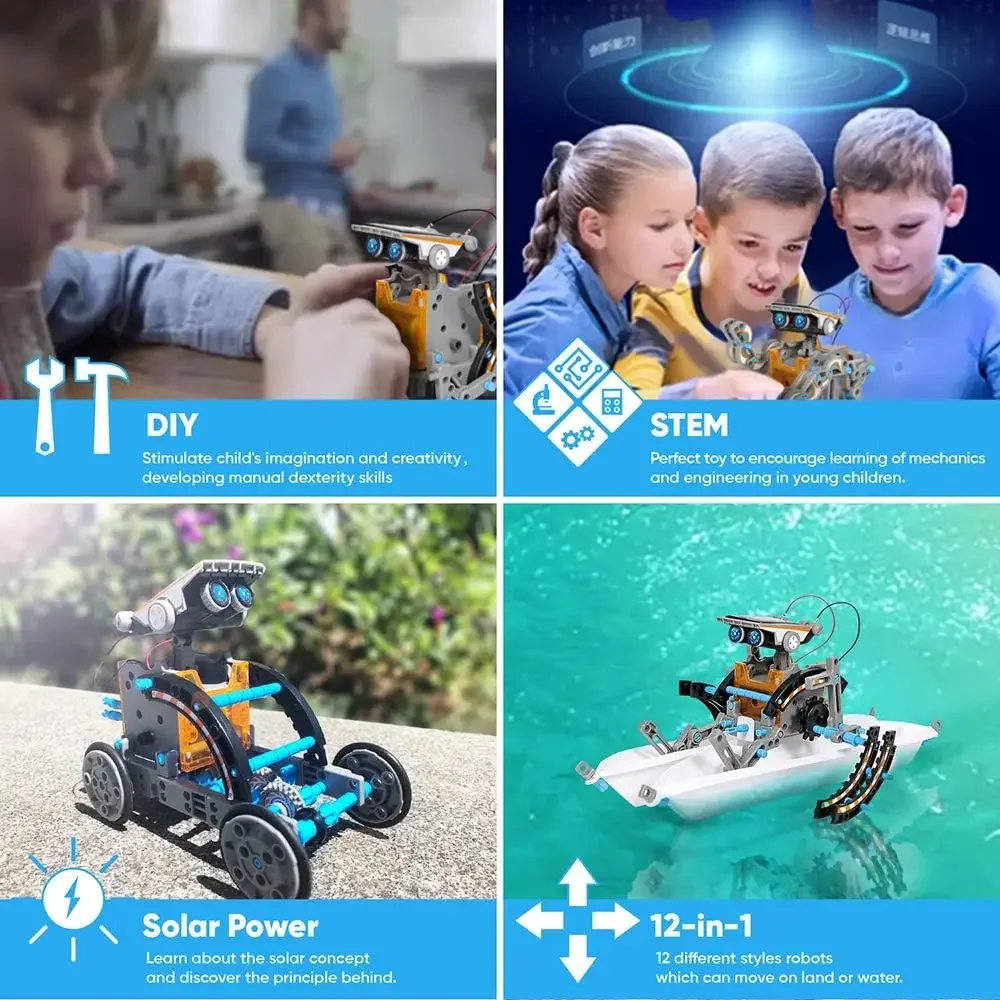 13-in-1 Education Solar Robot  - Science Project Robot reseña y precio