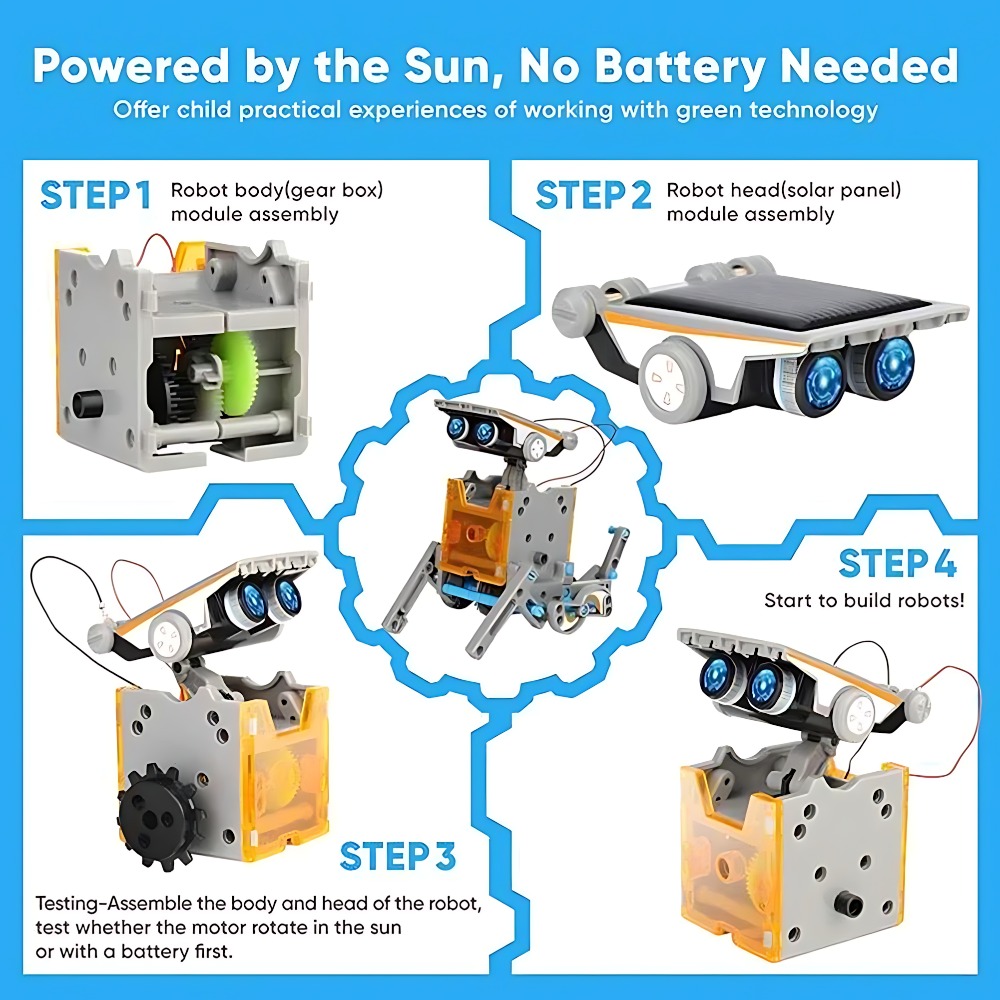 Solar Robot Building Blocks 12 - Science Robot reseña y precio
