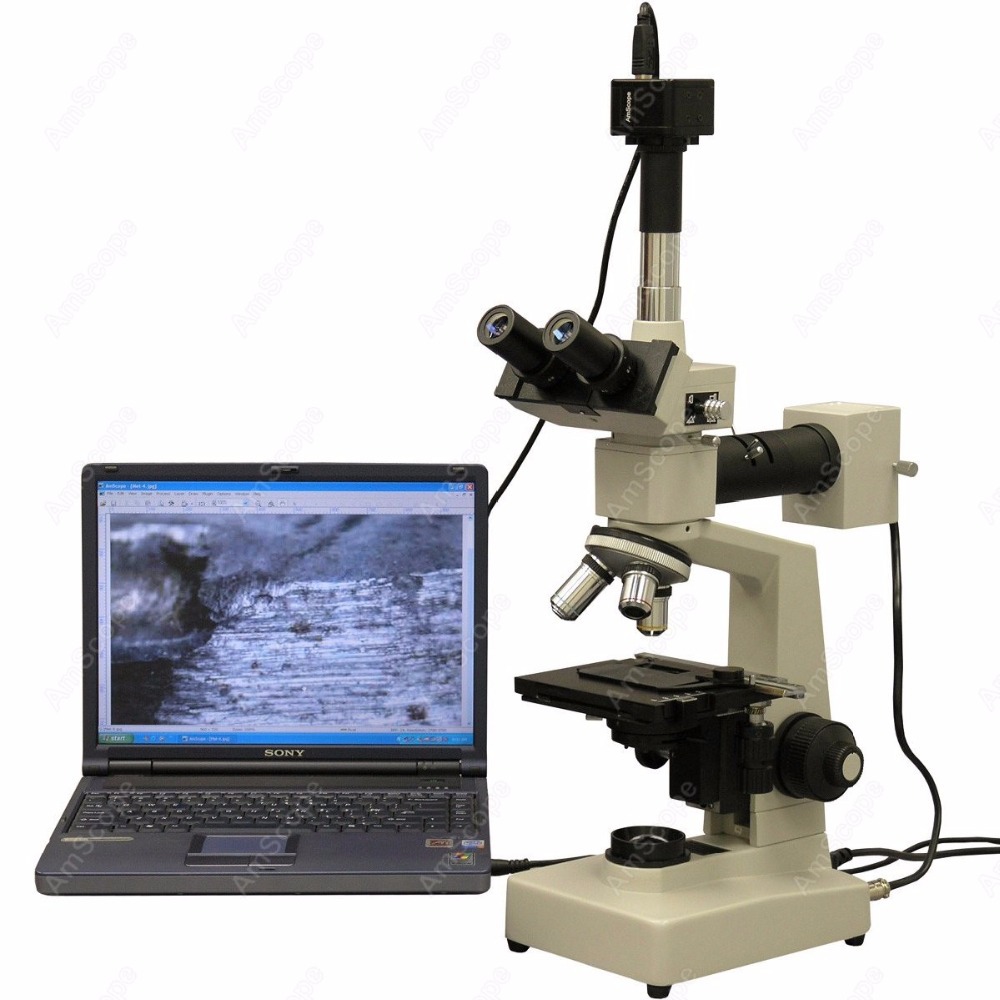 AmScope Metallurgical Trinocul - Microscope Compound 40X reseña y precio