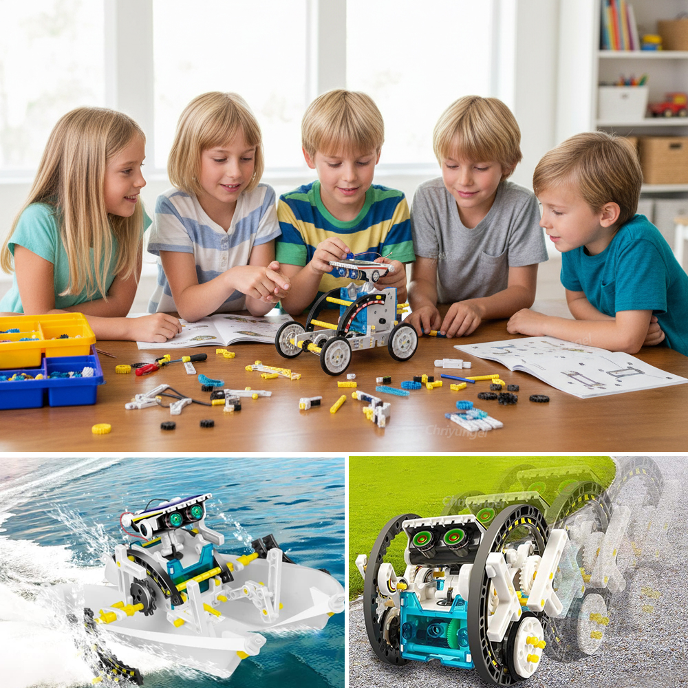 13-in-1 Solar Robot Kits DIY B - Science Project Robot reseña y precio