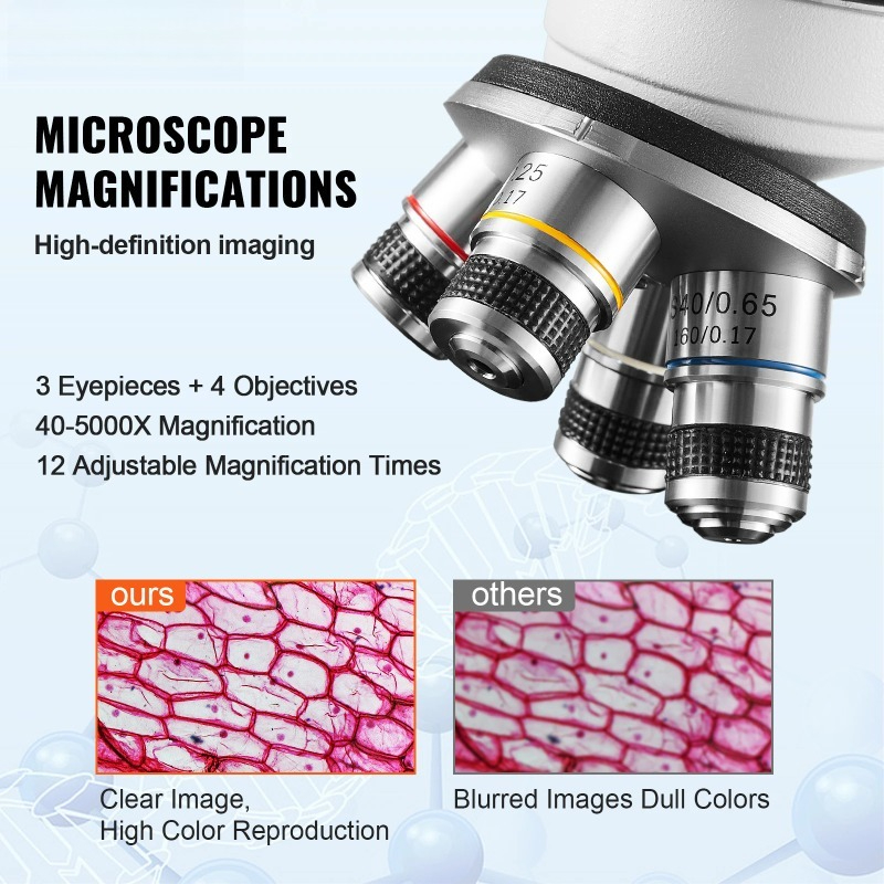Compound Trinocular Microscope - Microscope Compound 40X reseña y precio