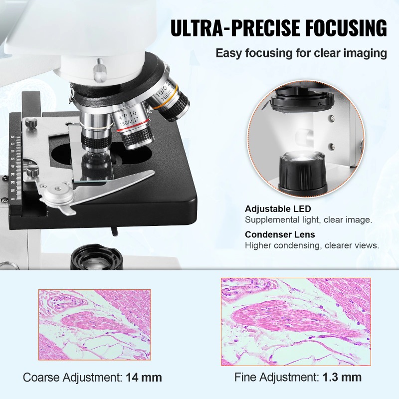 Compound Trinocular Microscope - Microscope Compound 40X reseña y precio