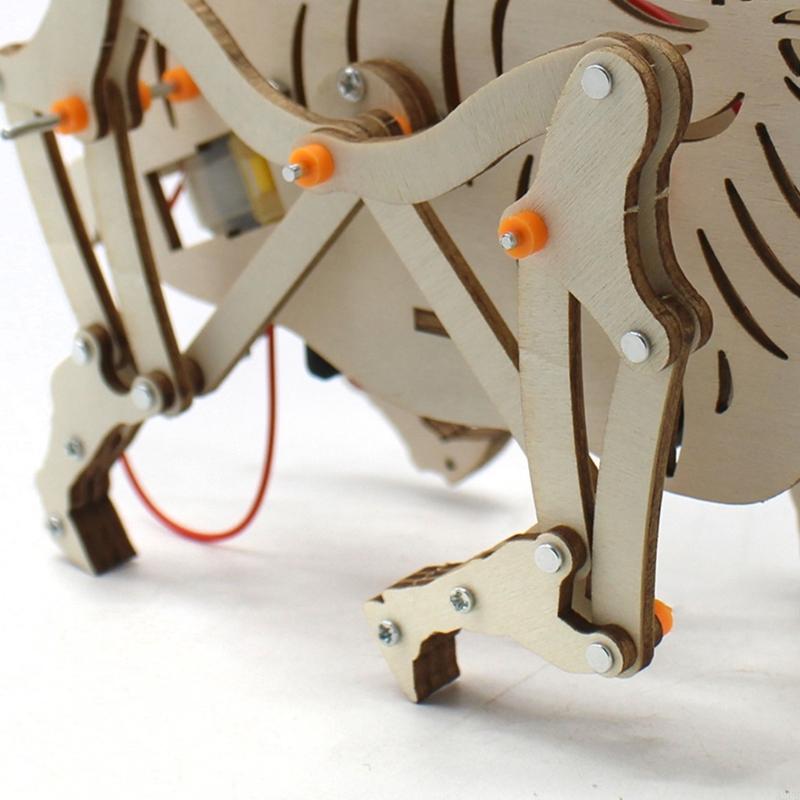 Wooden Mechanical Robot Cattle - Science Project Robot reseña y precio
