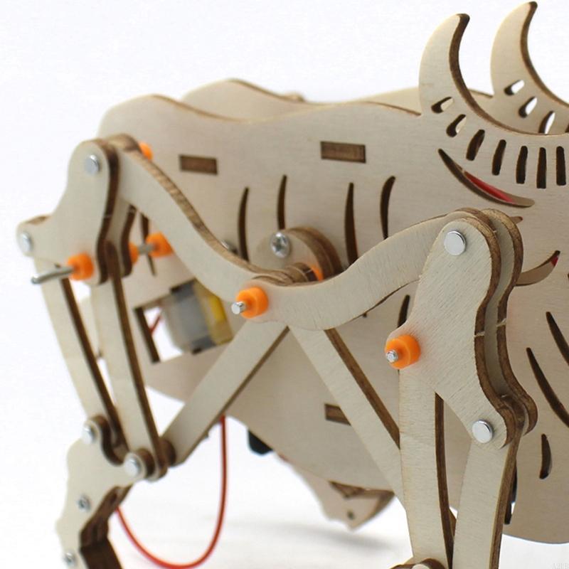 Wooden Mechanical Robot Cattle - Science Project Robot reseña y precio