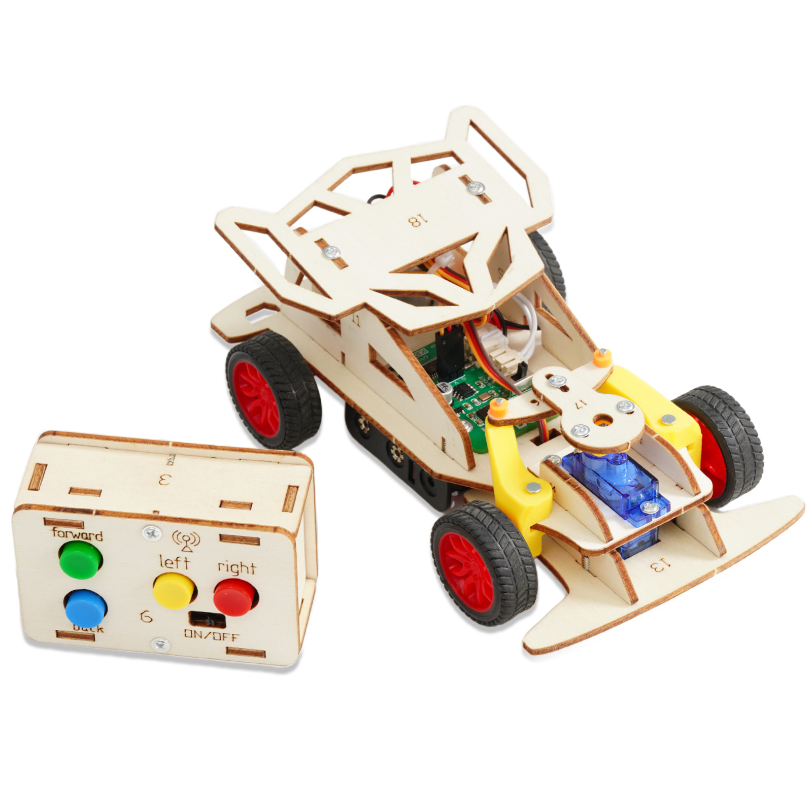 STEM DIY Car Radio Robot Light - Science Project Robot reseña y precio