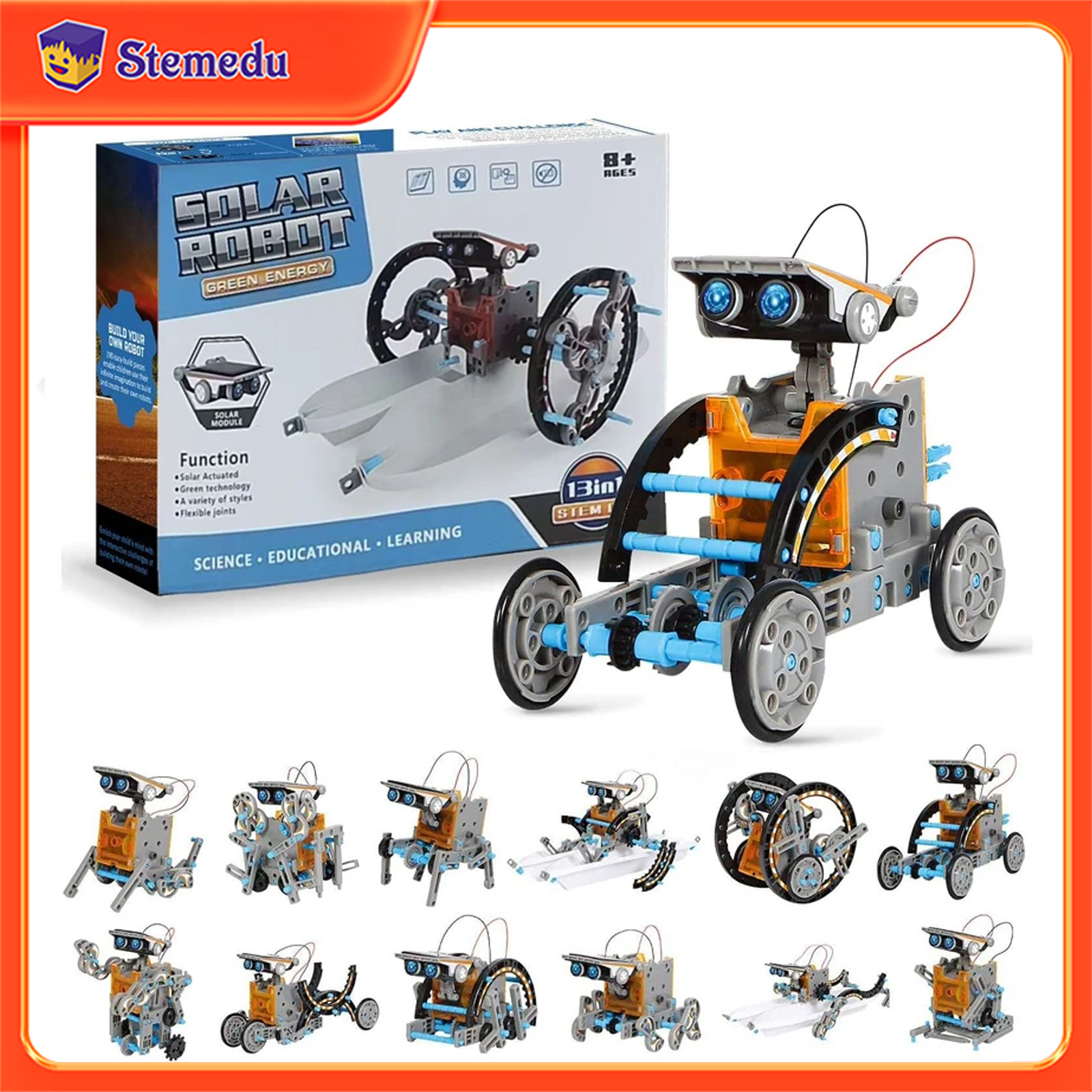 13 in 1 Solar Powered Robot Sc - Science Robot reseña y precio