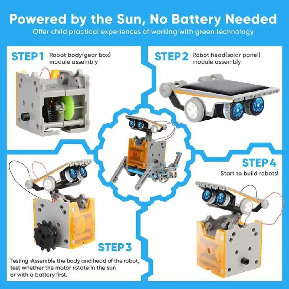 13 in 1 Solar Powered Robot Sc - Science Robot reseña y precio